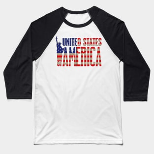 United States of America Baseball T-Shirt